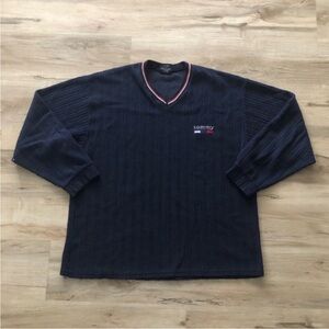 Tommy Hilfiger Dark Blue Pullover with Red and White Trim